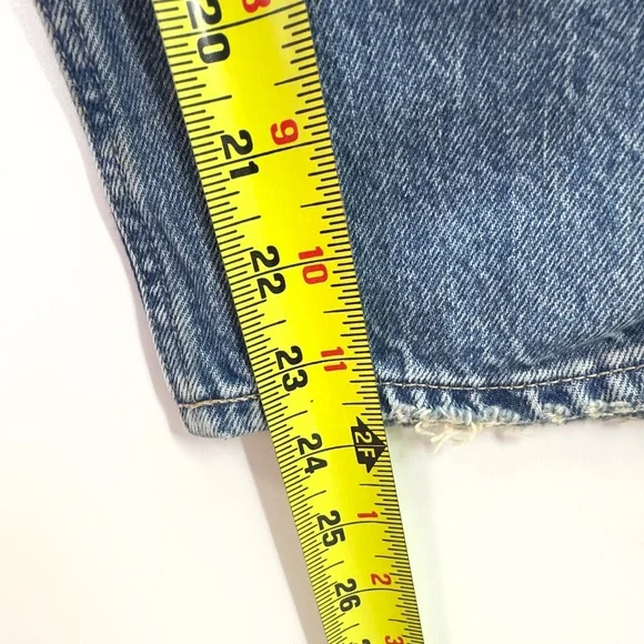 Gap High Rise Barrel Jeans Womens Size 28/6 Petite Light Indigo Wash - Picture 9 of 11